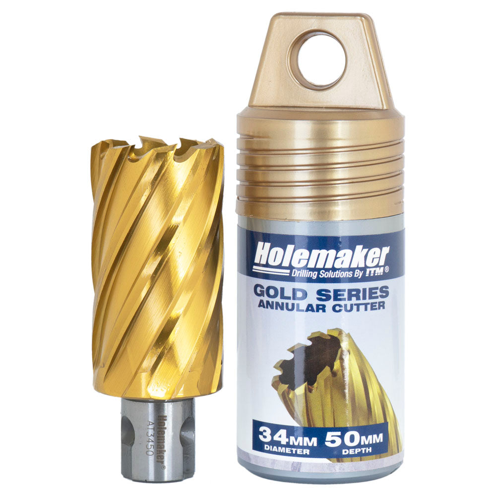 Holemaker Uni Shank Tinite (Tin) Cutter 34mmx50mm