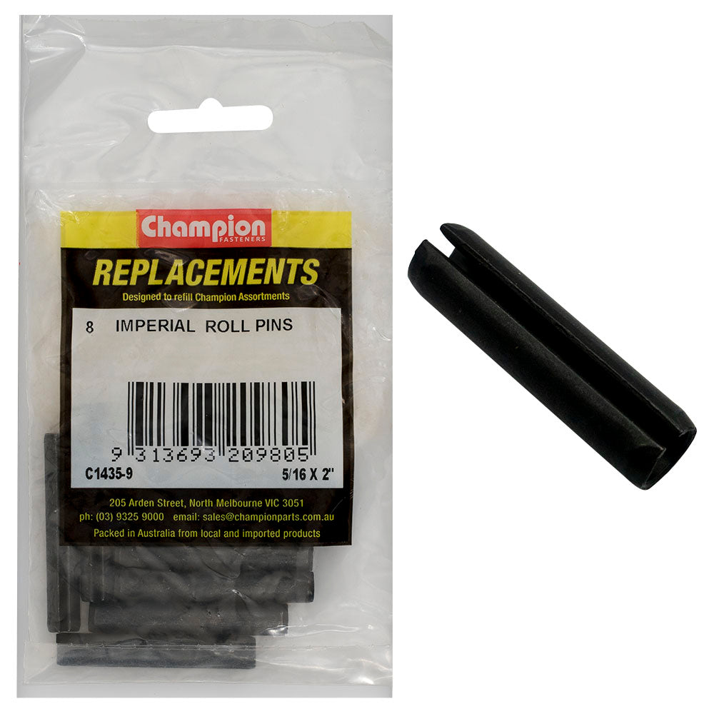 Champion 5/16in x 2in Roll Pin -8pk