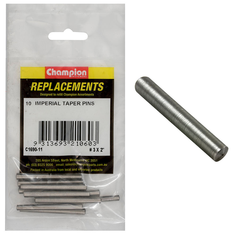 Champion #3 x 2in Taper Pin -10pk