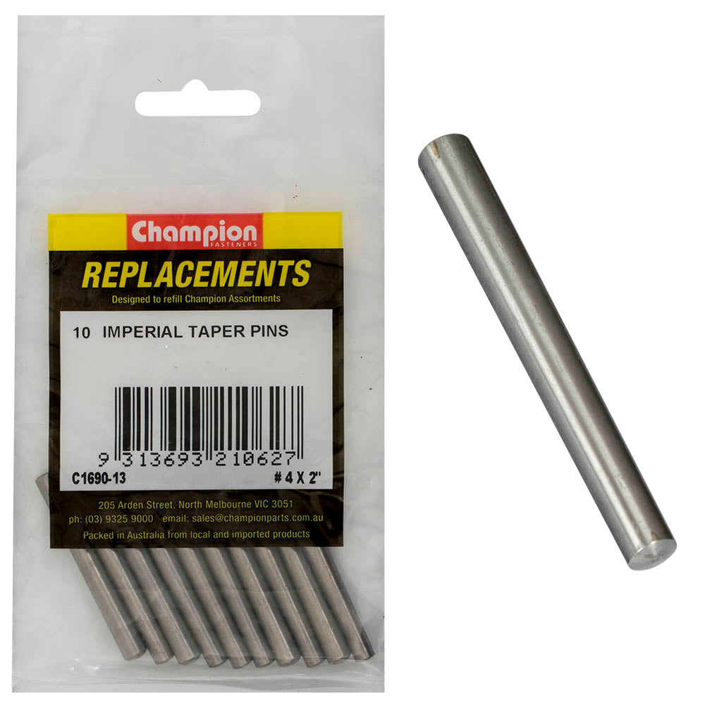 Champion #4 x 2in Taper Pin -10pk