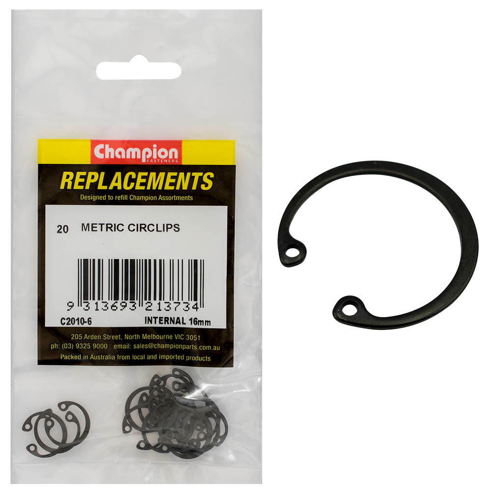 Champion 16mm internal Circlip -20pk