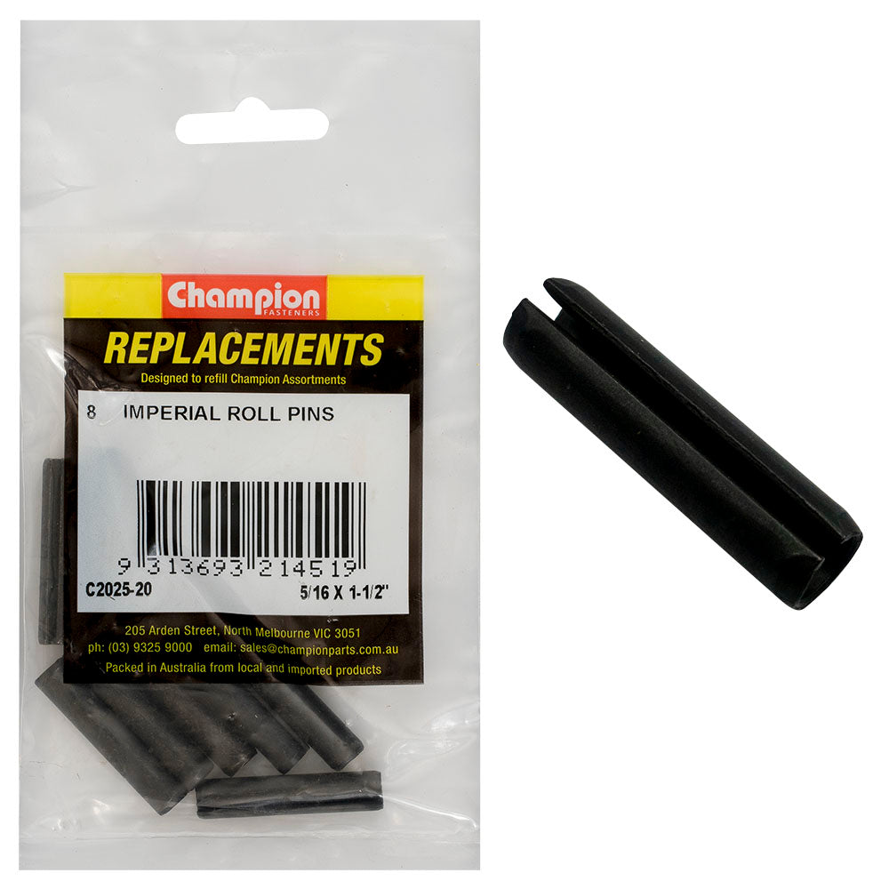 Champion 5/16 x 1-1/2in Imperial Roll Pin -8pk