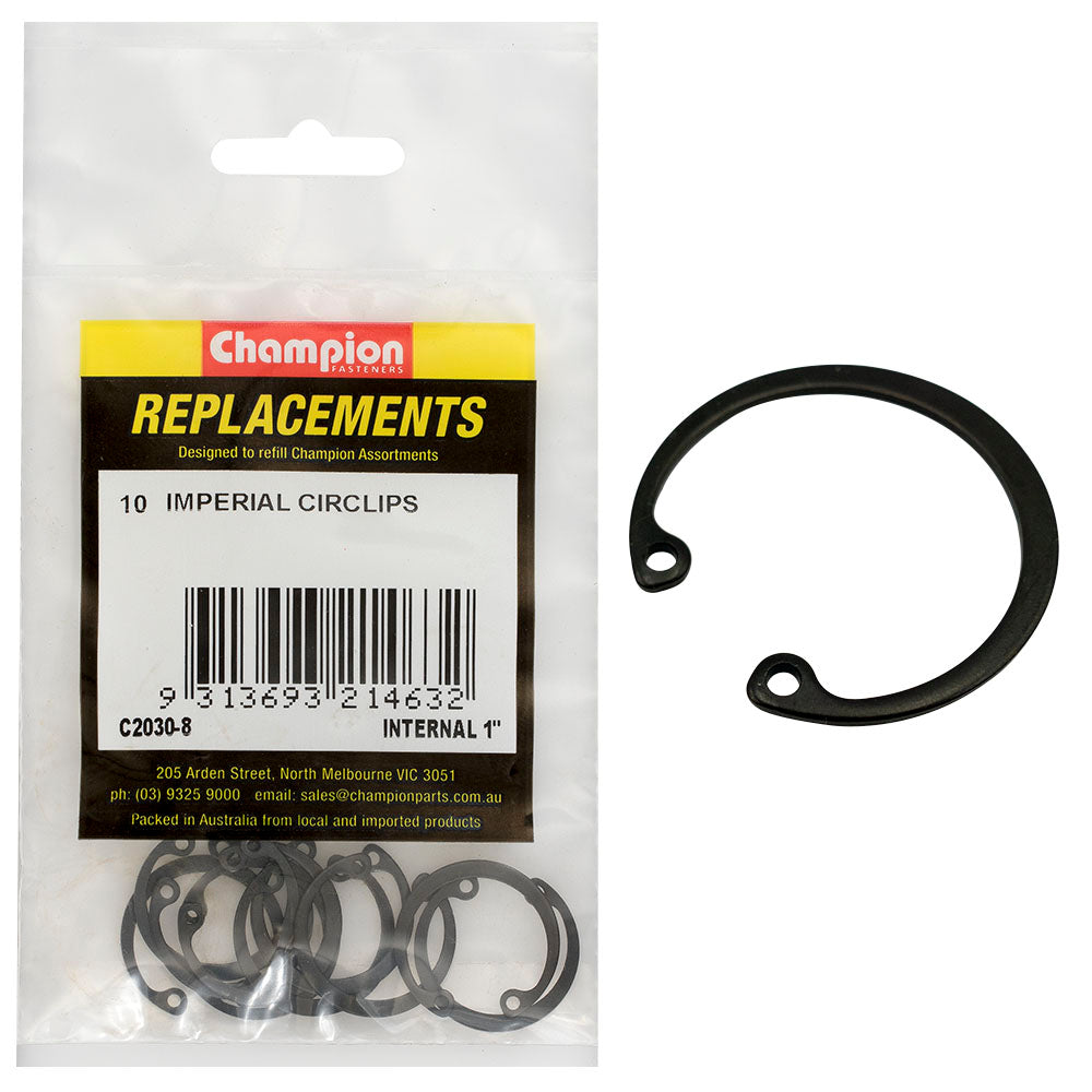 Champion 1in Imperial internal Circlip -10pk