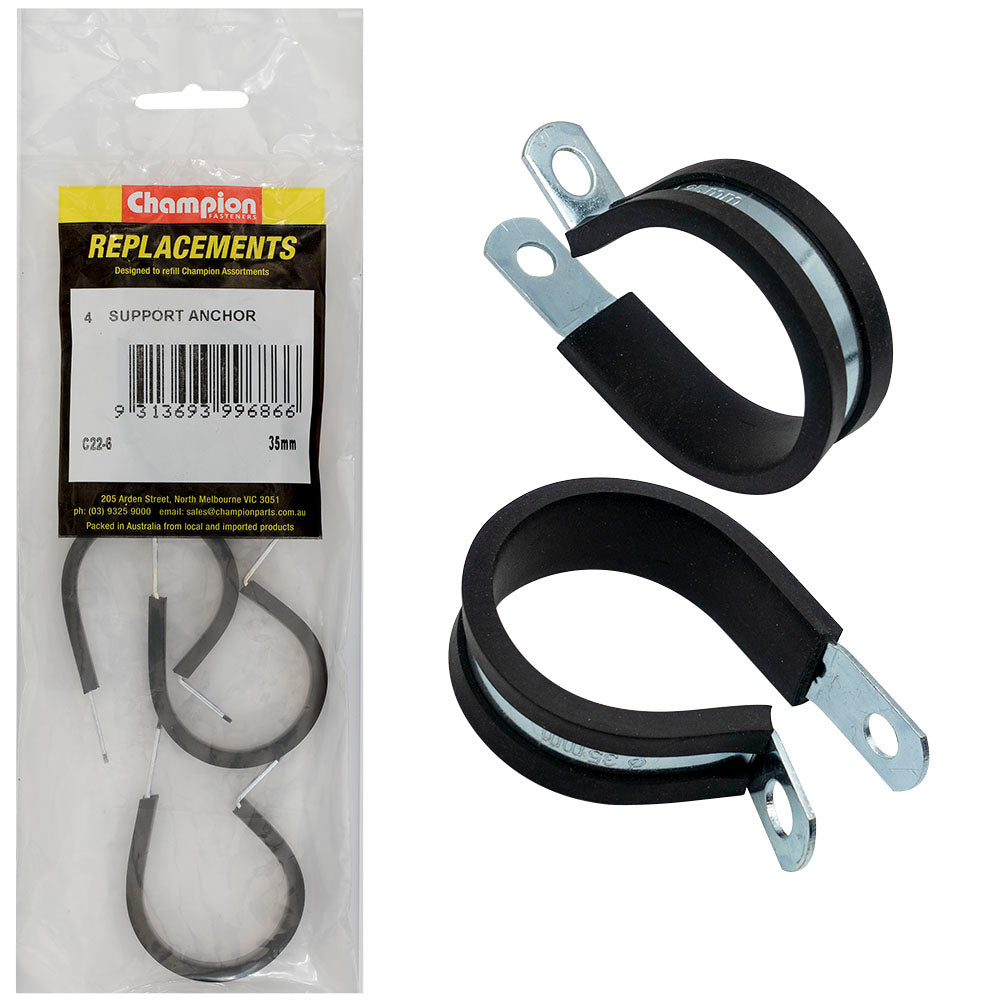 Champion 35mm Pipe Support Anchor -4pk
