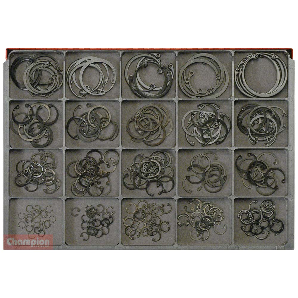 Champion Master Kit 260pc Internal Circlip Asst- Metric