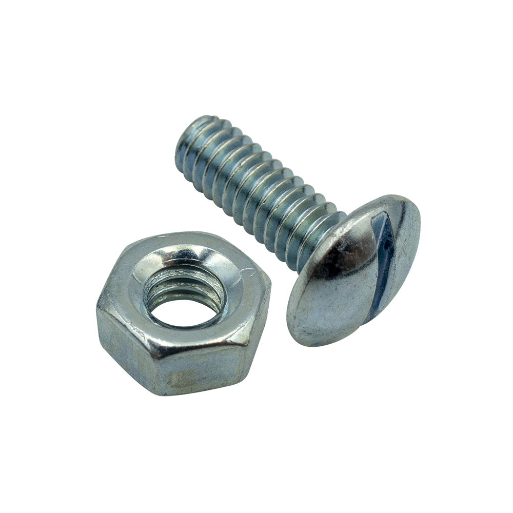 Champion 3/16in x 1in UNC Roofing Set Screw & Nut - 100pk