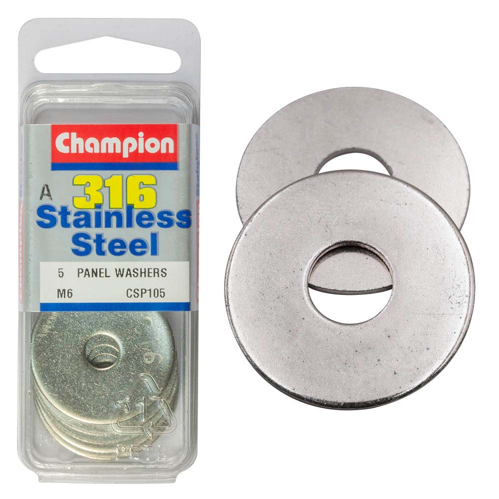 Champion 6mm Panel Washer - 316/A4 (A)