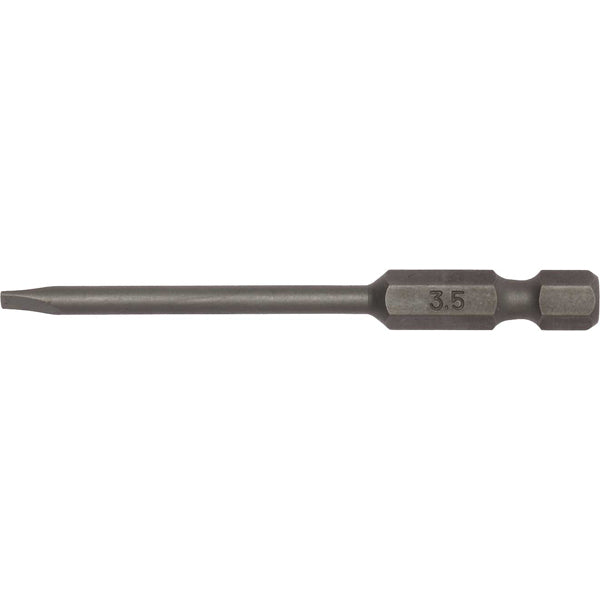 Teng 2Pc 1/4in Hex FL0.6 x 3.5mm Bit mm(L)