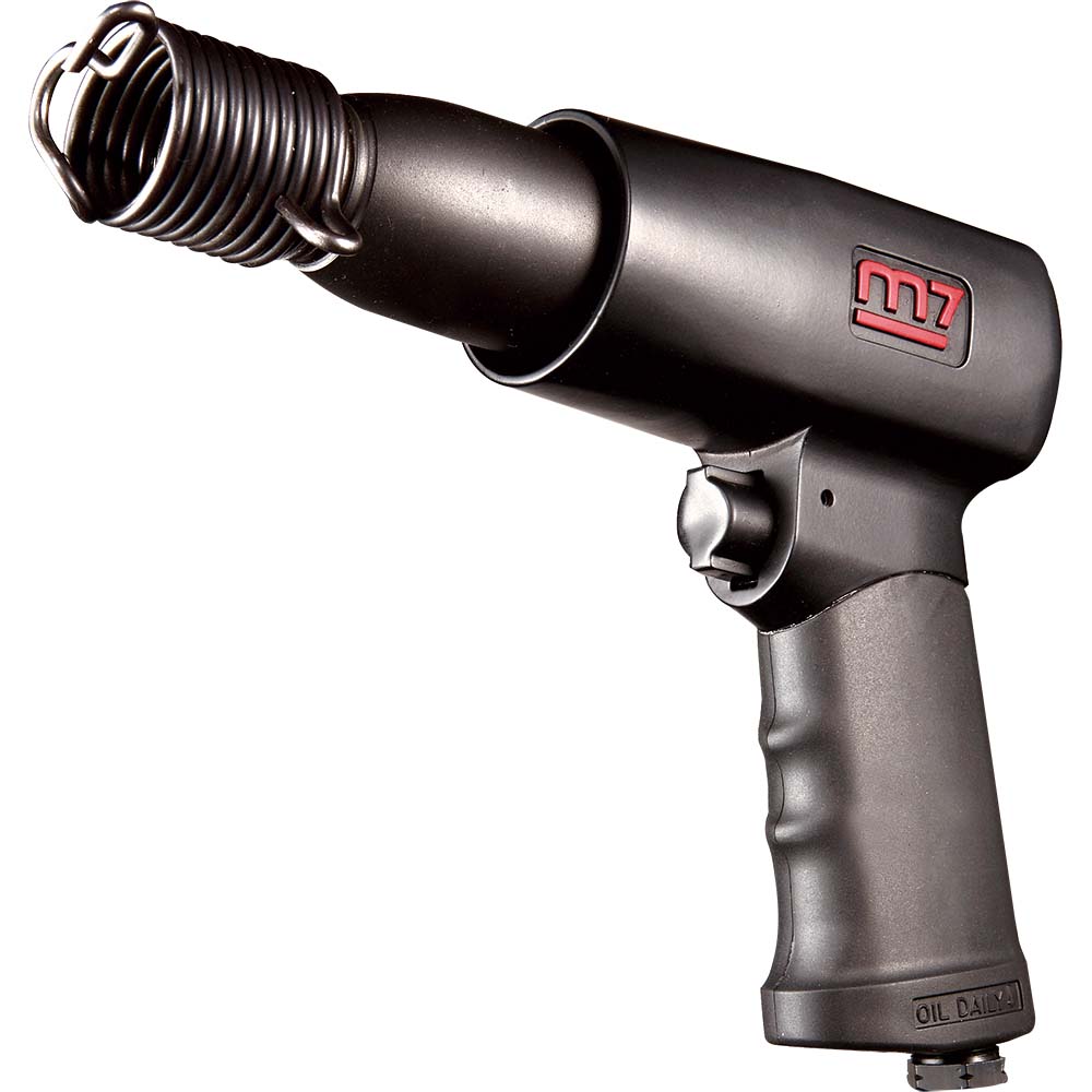 M7 Air Hammer w/ 5pc Round Shank Chisel Set 175mm