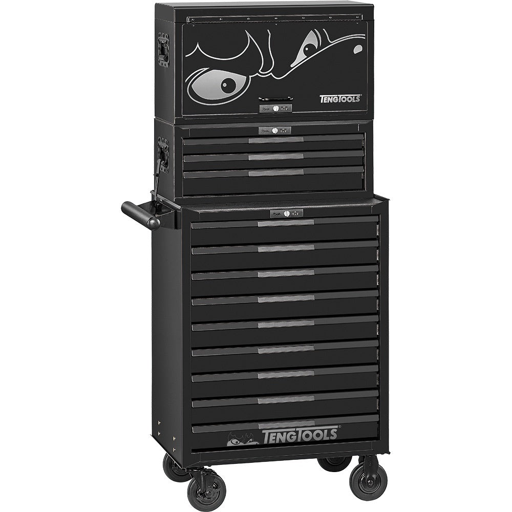 Teng Pro35⢠26in Stack Tool Storage 16 Drawers Black