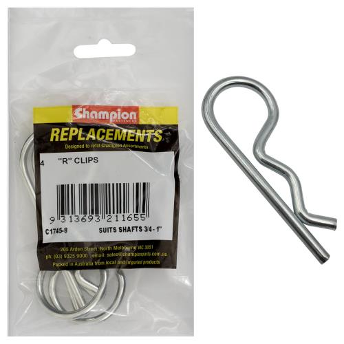 Champion R - Clip To Suit 3/4in To 1in Shaft Dia. - 25pk