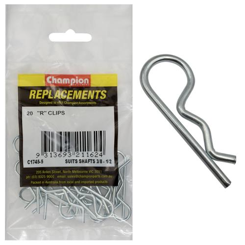 Champion R - Clip To Suit 3/8in To 1/2in Shaft Dia. - 100pk