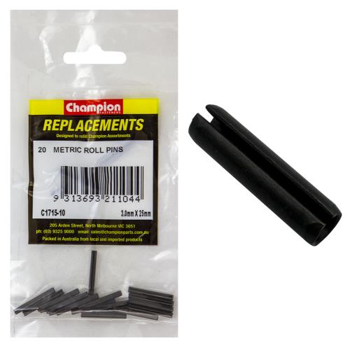 Champion 3mm x 25mm Roll Pin - 100pk