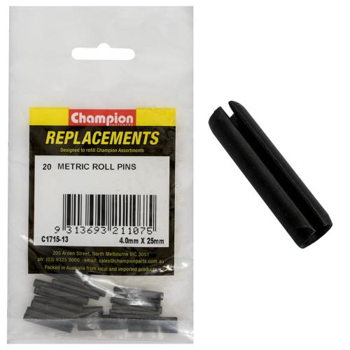 Champion 4mm x 25mm Roll Pin - 100pk