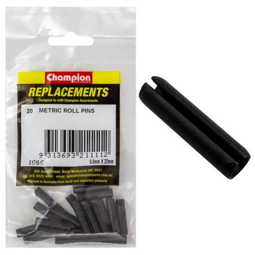 Champion 6mm x 25mm Roll Pin - 100pk