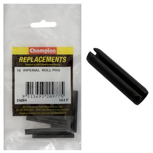 Champion 1/4in x 2in Roll Pin - 50pk