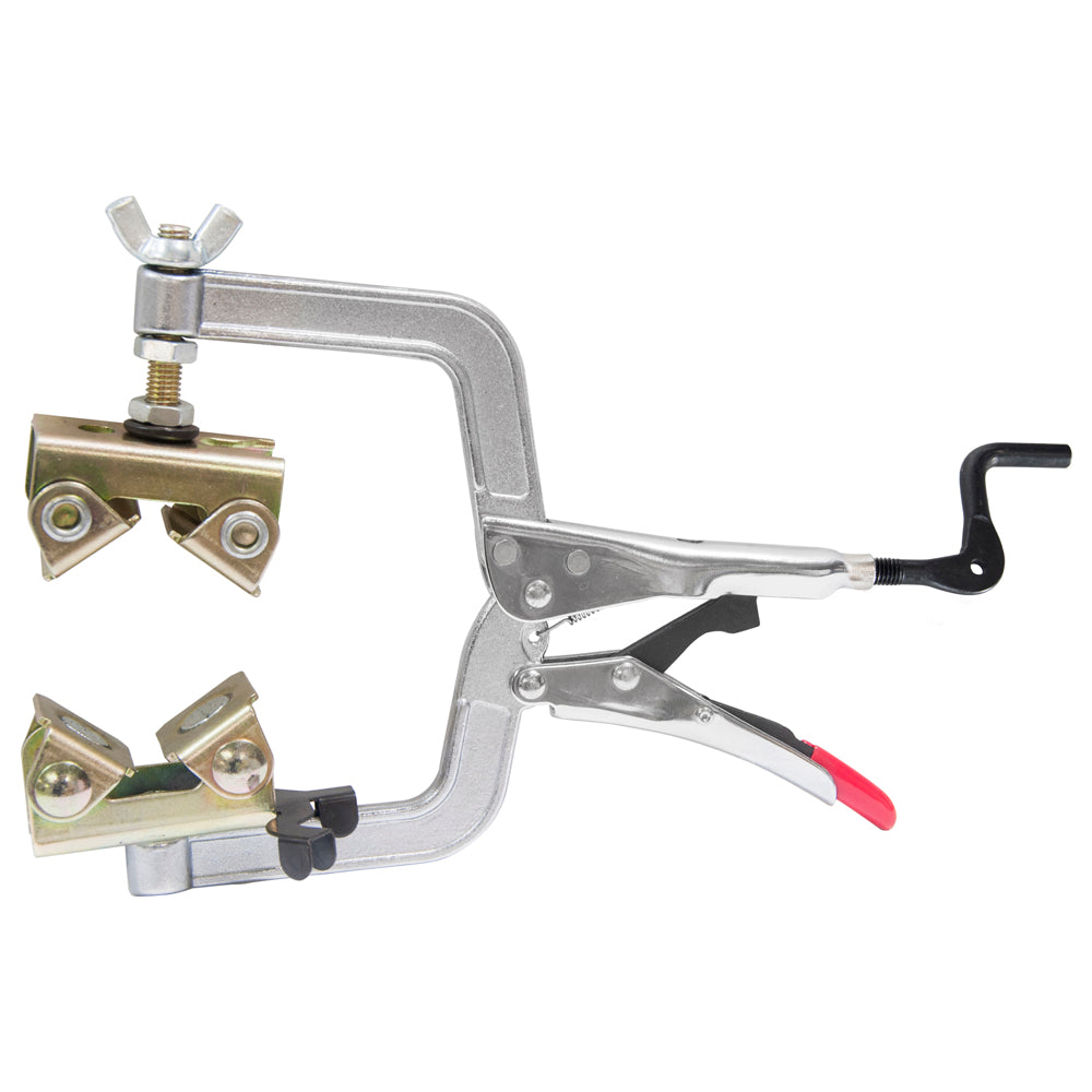Stronghand Pipe Plier with Adjustable Top Large V-Pads