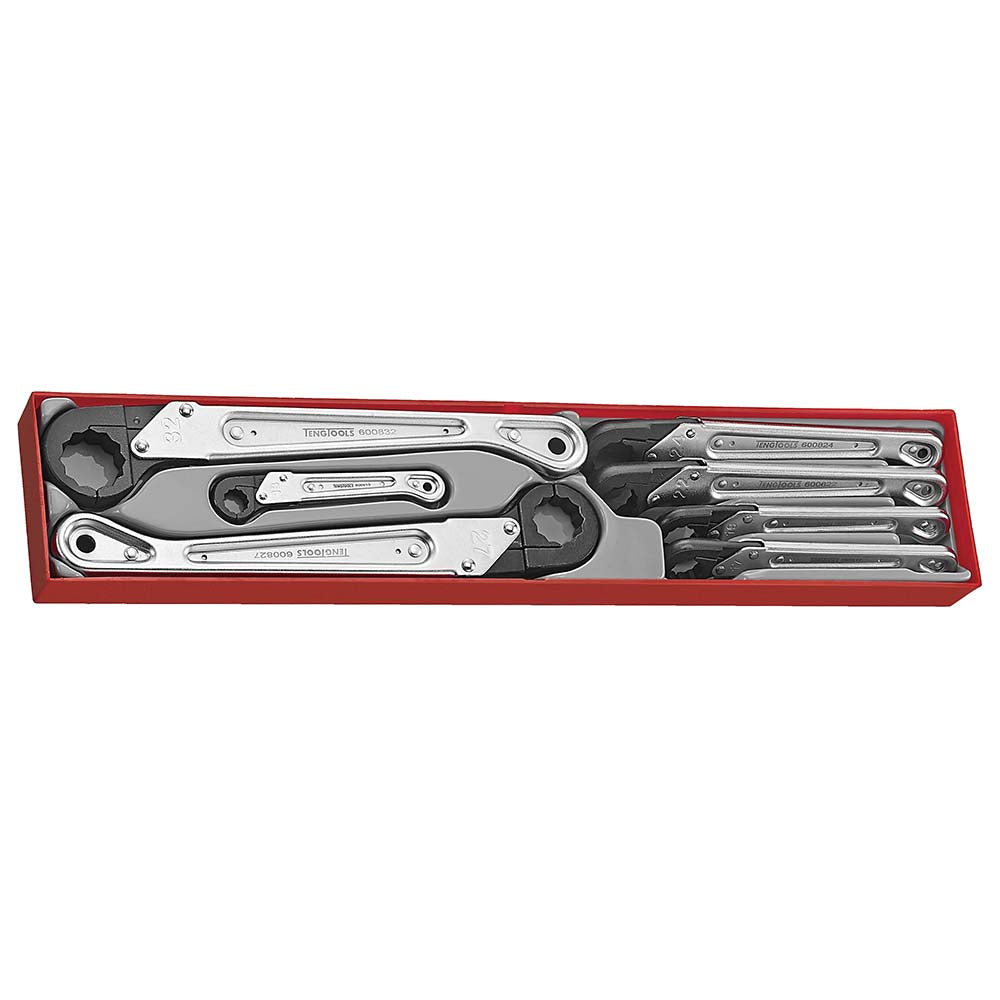 Teng 7pc Quick Ring Rat Span Set 13-32mm - TTX-Tray