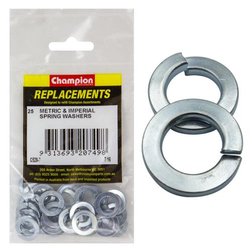Champion 7/16in Flat Section Spring Washer - 150pk