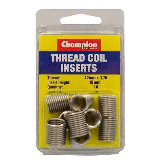 Champion Thread Insert Refills â M12 x 1.75 x 18mm -10pk