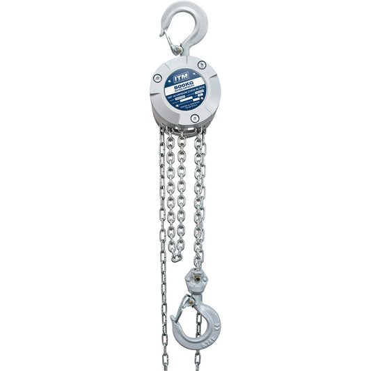 ITM Chain Block, Aluminium 360 Degree, 500kg, 3M Lift