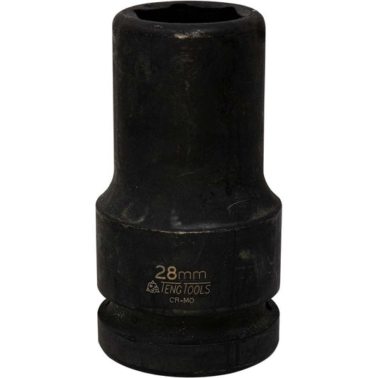 Teng 1in Dr. Thin Wall Deep Impact Socket 28mm Din