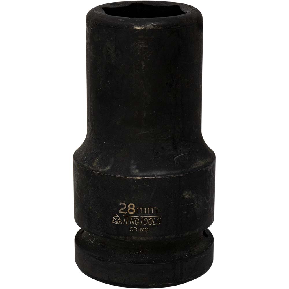 Teng 1in Dr. Thin Wall Deep Impact Socket 28mm Din