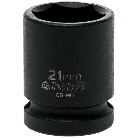 Teng 1/2in Dr. Impact Socket 21mm DIN