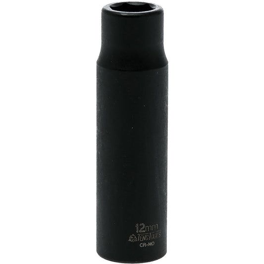 Teng 1/2in Dr. Deep Impact Socket 12mm ANSI