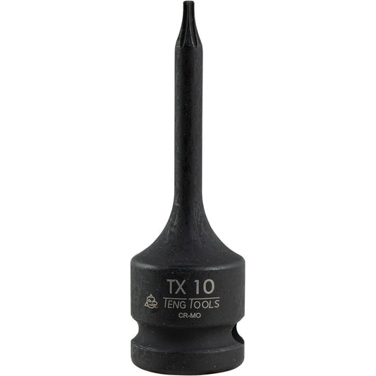 Teng 1/2in Dr. TX10 Impact Bit Socket DIN