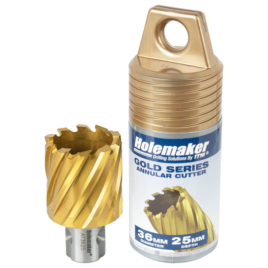 Holemaker Uni Shank Tinite (Tin) Cutter 36mmx25mm