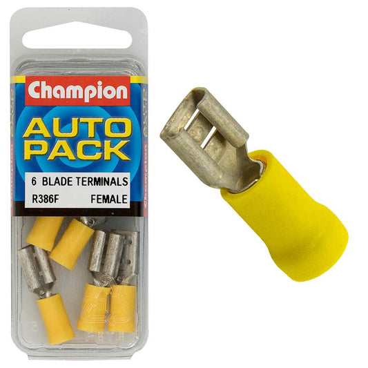 Champion Yellow Blade Terminal-Female 10mm