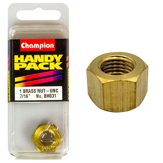 Champion 7/16in UNC Manifold Nut