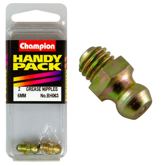 Champion 6mm Straight Grease Nipples