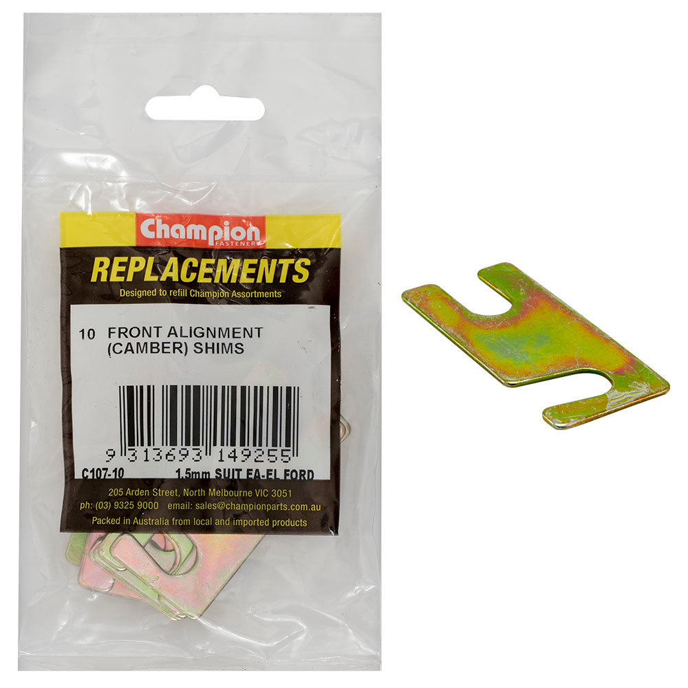 Champion Front Alignment Shim 10mm x 1.5mm Type 2 -10pk