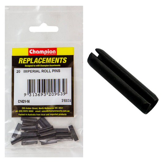 Champion 3/16in x 3/4in Roll Pin -20pk