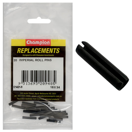 Champion 1/8in x 3/4in Roll Pin -20pk