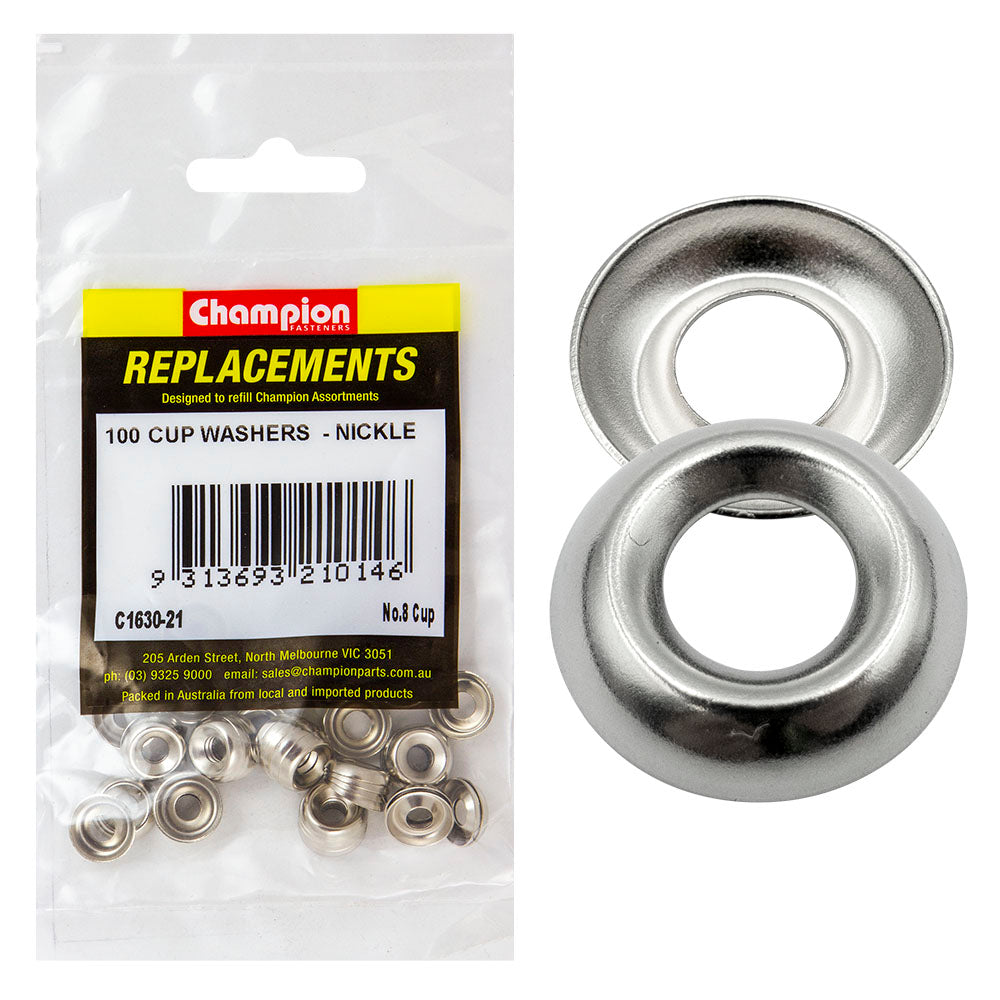 Champion 8G Cup Washer -100pk