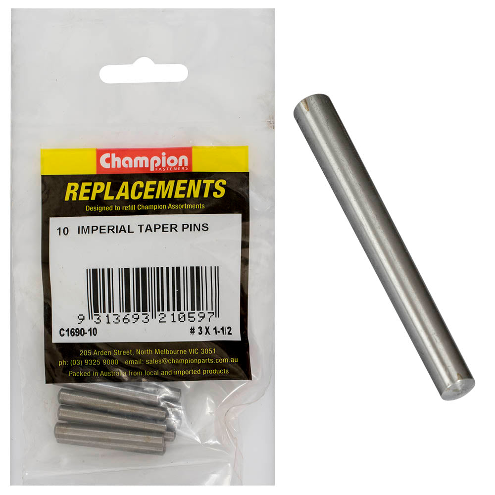 Champion #3 x 1-1/2in Taper Pin -10pk