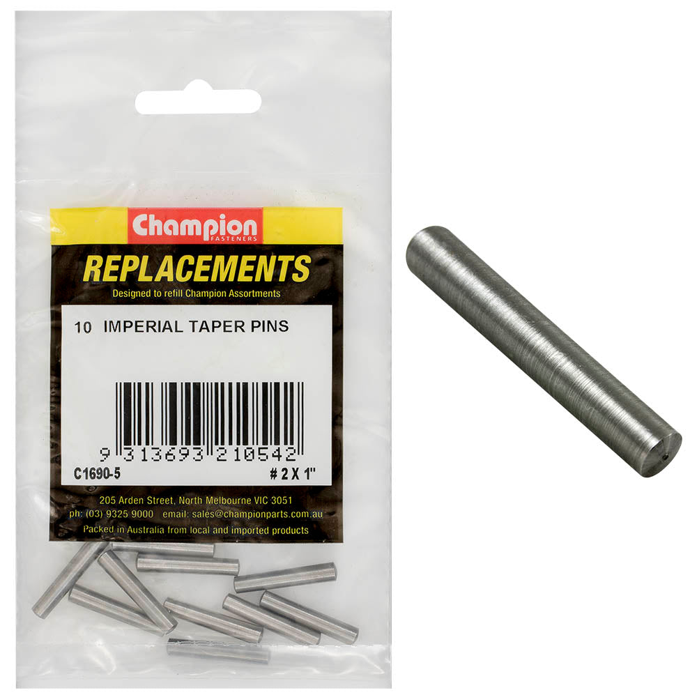 Champion #2 x 1in Taper Pin -10pk