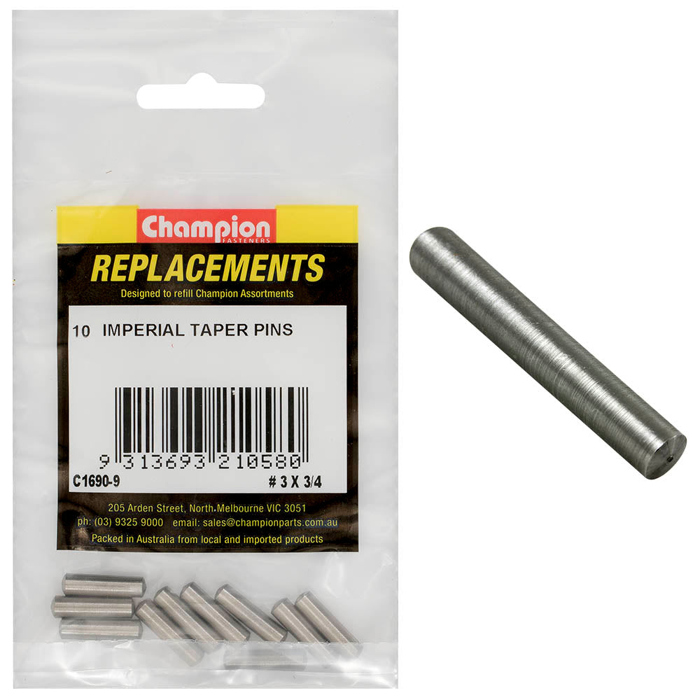 Champion #3 x 3/1in Taper Pin -10pk