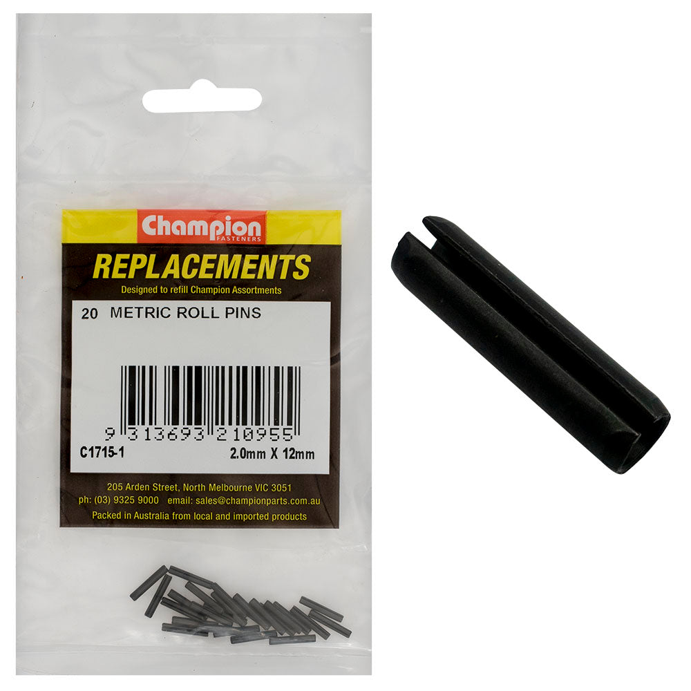 Champion 2mm x 12mm Roll Pin -20pk