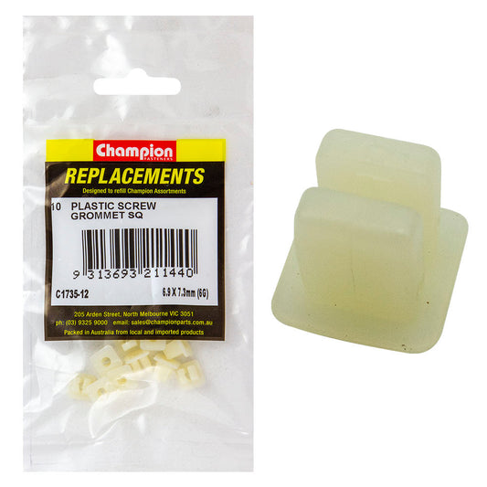 Champion Screw Grommet Sq 6.9x7.3mm-6G