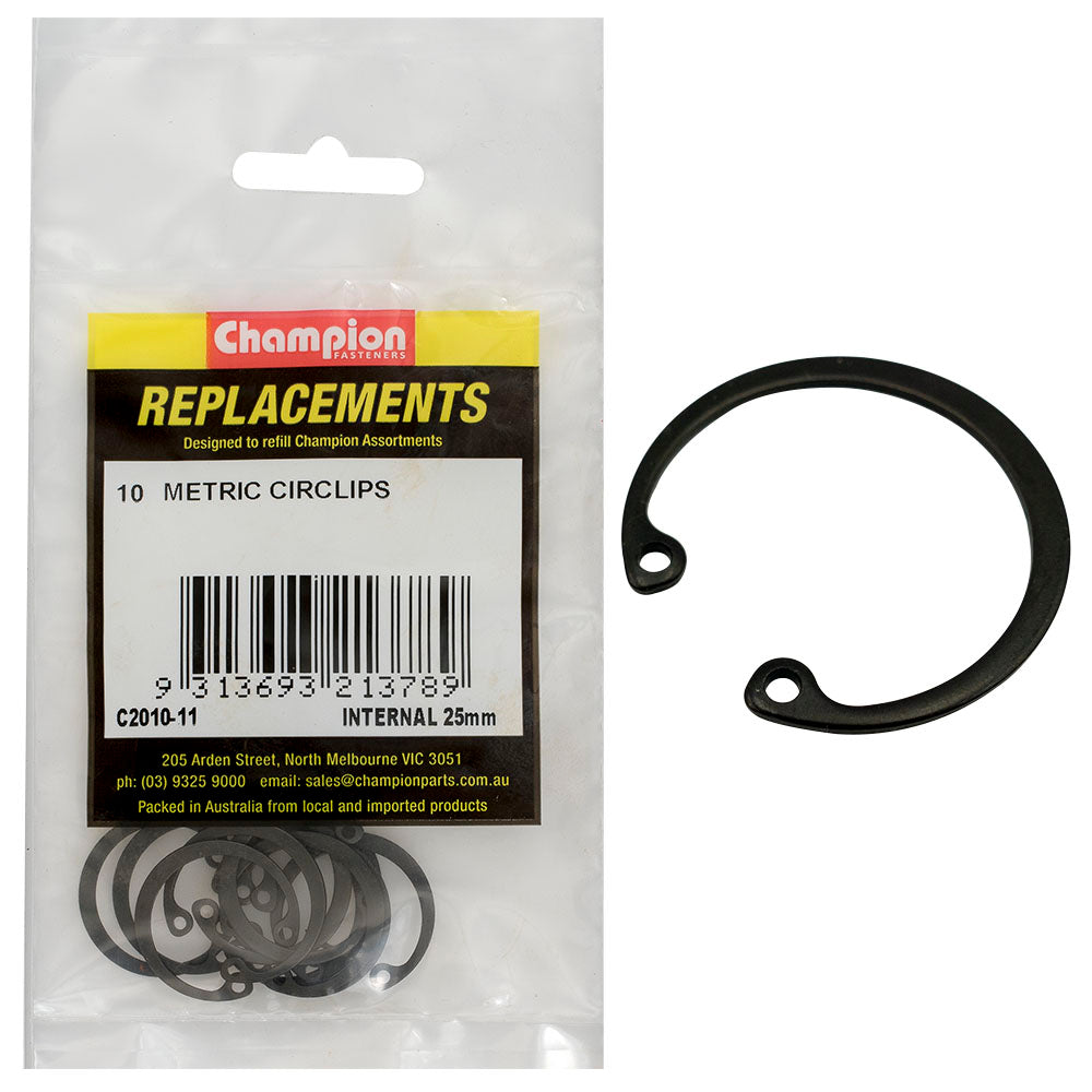 Champion 25mm internal Circlip -10pk