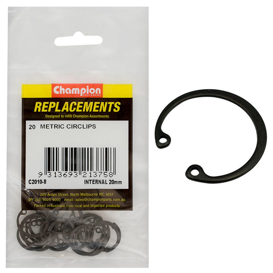 Champion 20mm internal Circlip -20pk