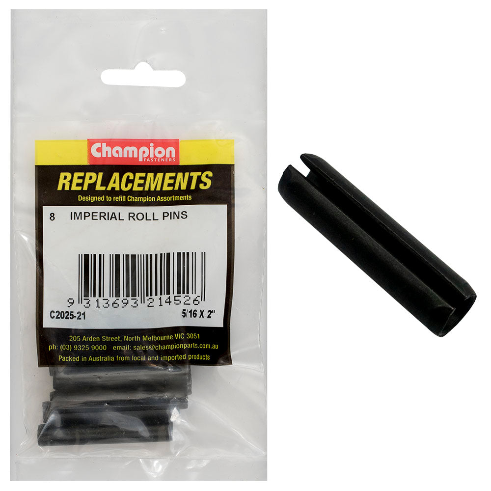 Champion 5/16 x 2in Imperial Roll Pin -8pk