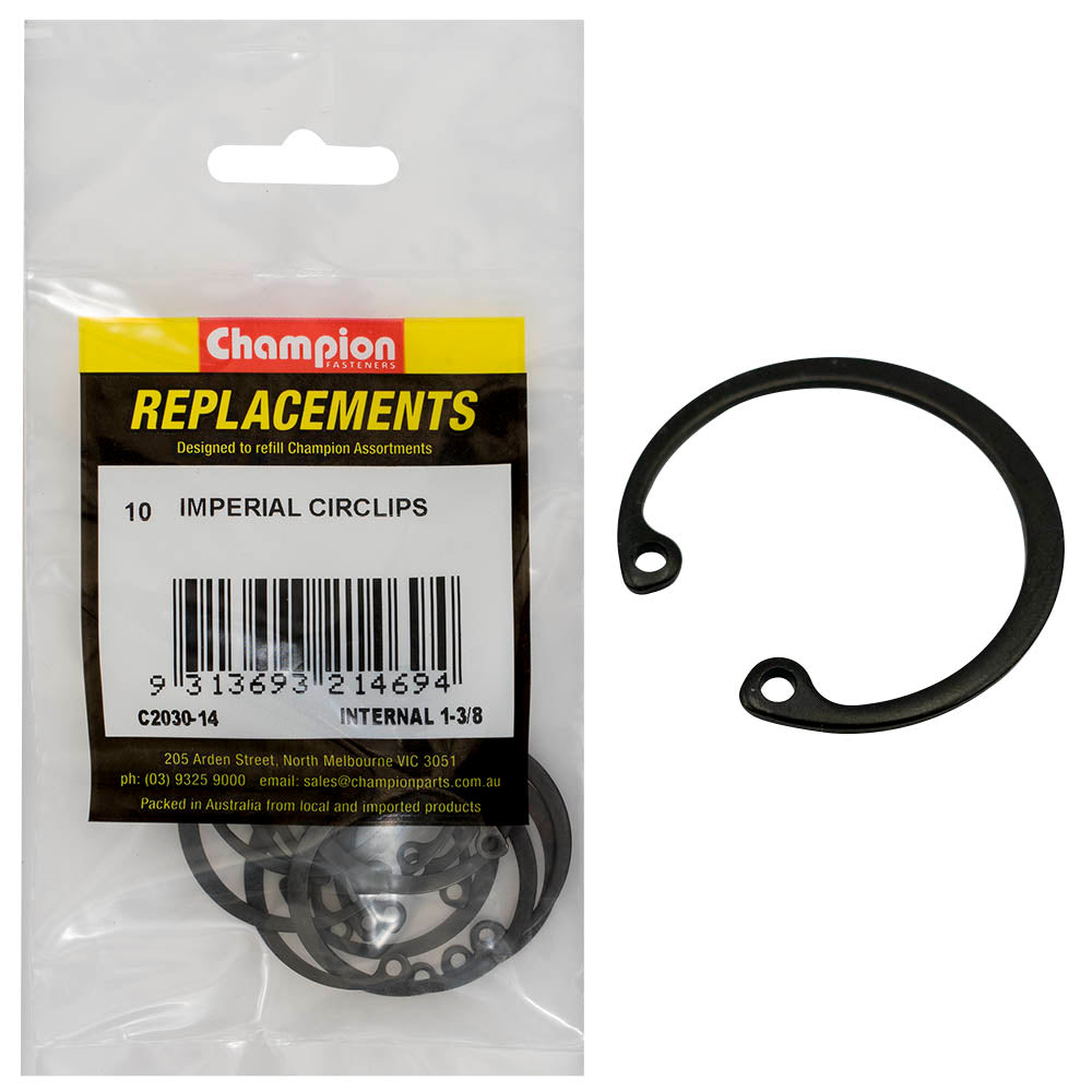 Champion 1-3/8in Imperial internal Circlip -10pk