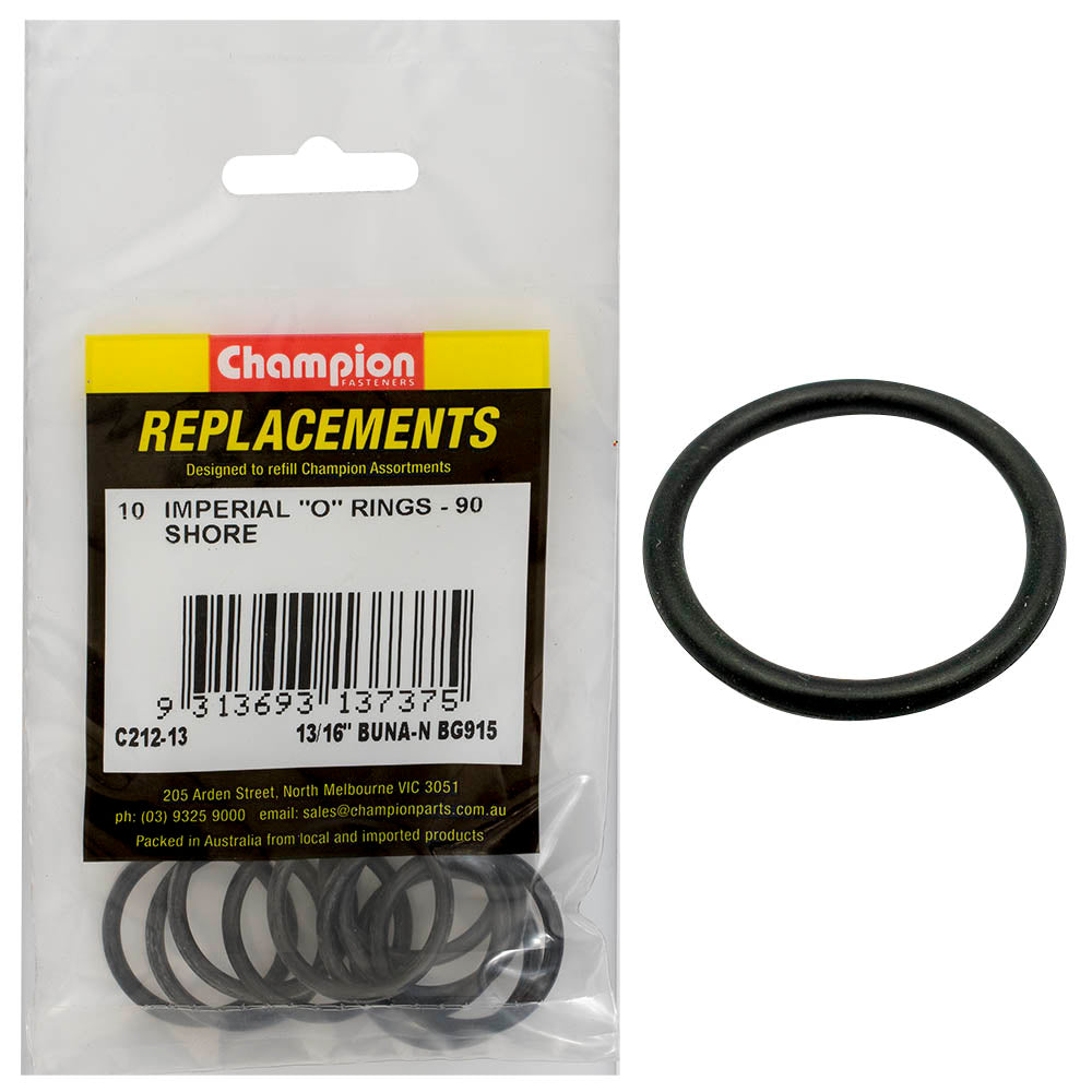 Champion 13/16in(Tube Ref) x.986(I.D)x.116(Sec.) O-Ring-10pk
