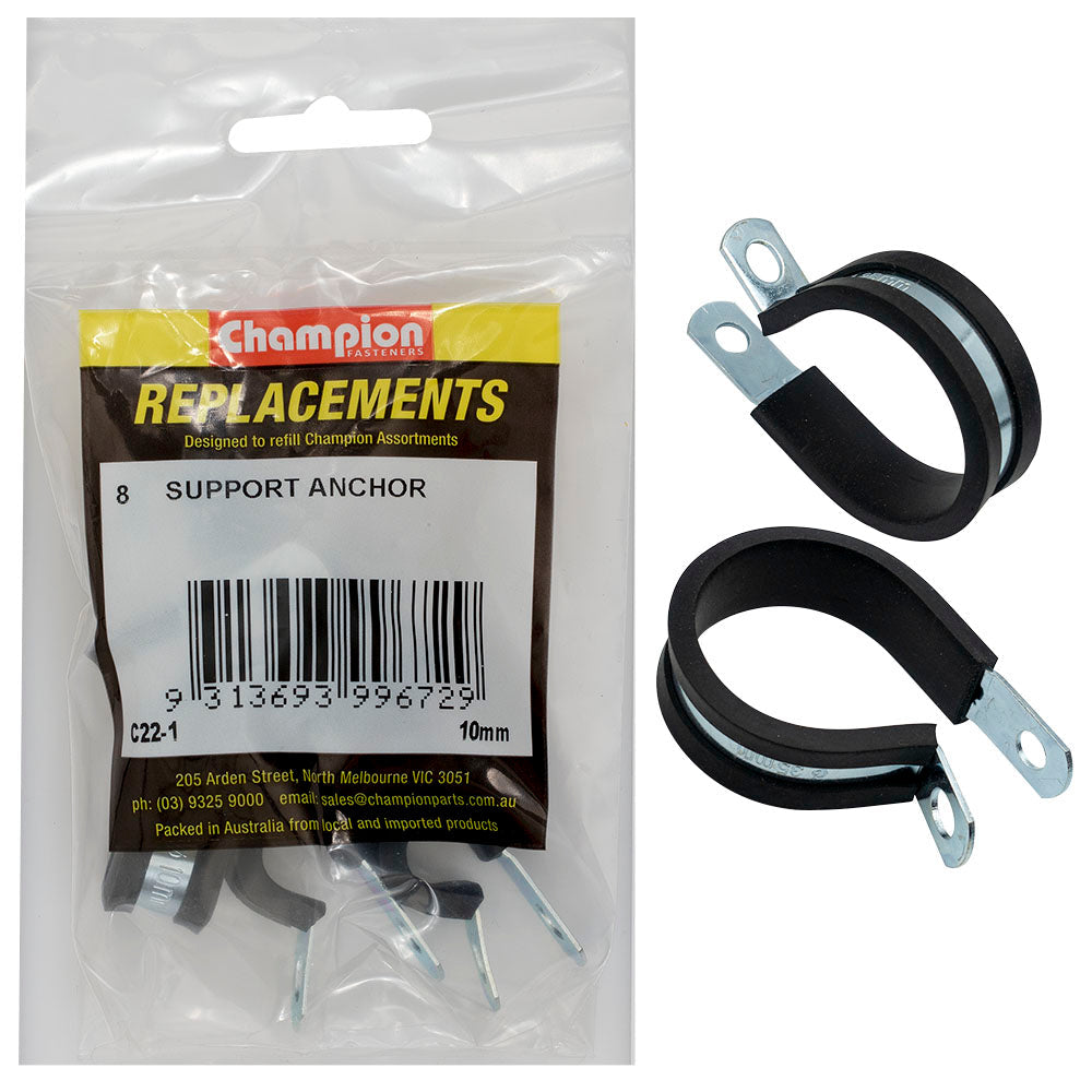 Champion 10mm Pipe Support Anchor -8pk
