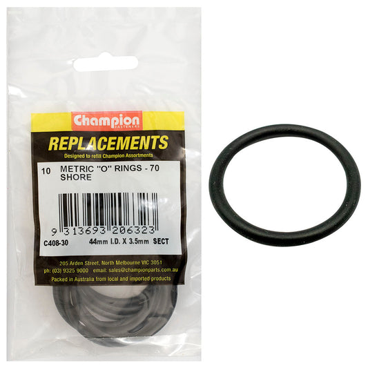 Champion 44mm (I.D.) x 3.5mm Metric O-Ring -10pk